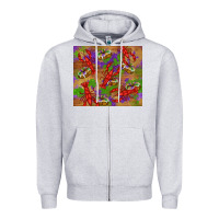Heather Grey mardi gras crawfish king cake Zipper Hoodie - RanaPortraitStore