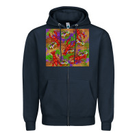 Navy mardi gras crawfish king cake Zipper Hoodie - RanaPortraitStore