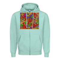 Seafoam mardi gras crawfish king cake Zipper Hoodie - RanaPortraitStore