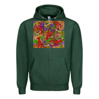 Sports Green mardi gras crawfish king cake Zipper Hoodie - RanaPortraitStore