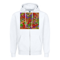 White mardi gras crawfish king cake Zipper Hoodie - RanaPortraitStore