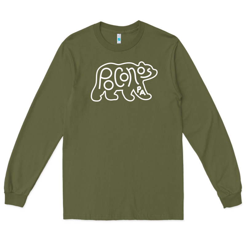 Poconos Pennsylvania Pocono Pa Bear Travel Animal Long Sleeve Tee by linhVisuals | Teevron