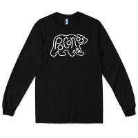 Black poconos pennsylvania pocono pa bear travel animal Long Sleeve Tee - linhVisuals