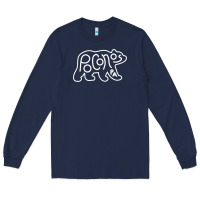 Navy poconos pennsylvania pocono pa bear travel animal Long Sleeve Tee - linhVisuals