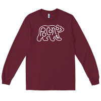 Burgundy poconos pennsylvania pocono pa bear travel animal Long Sleeve Tee - linhVisuals