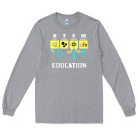 Heather Grey stem education science tech engineering maths Long Sleeve Tee - linhVisuals