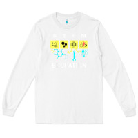 White stem education science tech engineering maths Long Sleeve Tee - linhVisuals
