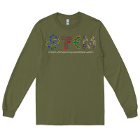 Army Green stem science Long Sleeve Tee - linhVisuals