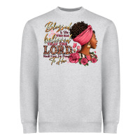 Blessed Is She Who Has Believed Afro Woman Heavyweight Sweatshirt | Teevron