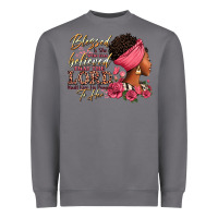 Storm Blessed is she who has believed afro woman Heavyweight Sweatshirt - RanaPortraitStore