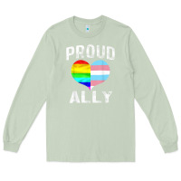 Matcha proud ally lgbt rainbow heart gay pride month Long Sleeve Tee - linhVisuals