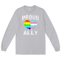 Moon Dust proud ally lgbt rainbow heart gay pride month Long Sleeve Tee - linhVisuals