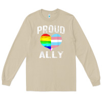 Mushroom proud ally lgbt rainbow heart gay pride month Long Sleeve Tee - linhVisuals