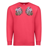 Cardinal easter hands skeleton Premium Sweatshirt - Jasminsmagicworld