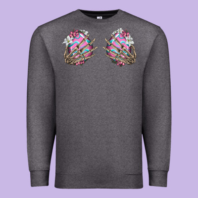 Easter Hands Skeleton Premium Sweatshirt Designed By Jasminsmagicworld