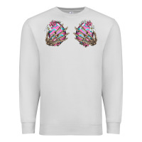 Dove Grey easter hands skeleton Premium Sweatshirt - Jasminsmagicworld