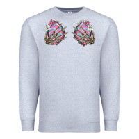 Heather Grey easter hands skeleton Premium Sweatshirt - Jasminsmagicworld