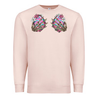 Pale Pink easter hands skeleton Premium Sweatshirt - Jasminsmagicworld