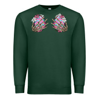 Sports Green easter hands skeleton Premium Sweatshirt - Jasminsmagicworld