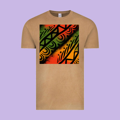 African Tribal Seamless Pattern Vintage Tee Designed By Bundleandbundleshop