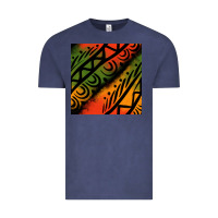 Vintage Denim african tribal seamless pattern Vintage Tee - BundleAndBundleShop