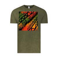 Vintage Olive african tribal seamless pattern Vintage Tee - BundleAndBundleShop