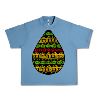 Pebble Blue african masks teardrop Urban Heavy Tee - BundleAndBundleShop