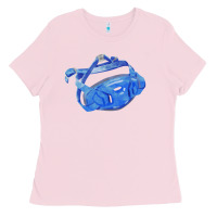 Bubblegum Pink Chin Guard Fa Element 1 Ladies Tee - FaDigitalArtStudio