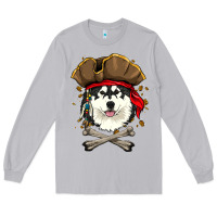 Moon Dust alaskan malamute pirate dog halloween Long Sleeve Tee - linhVisuals