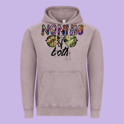 Nonnie Of Both Vintage Hoodie Designed By Cowhidedigitalart