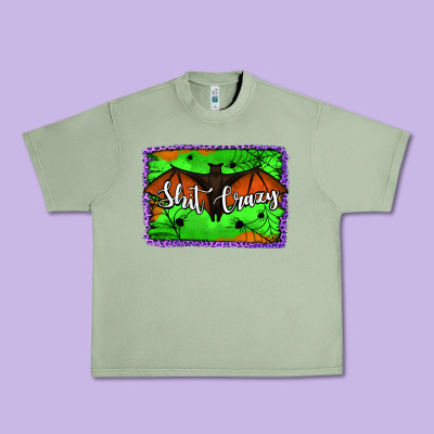 Bat Shit Crazy With Background Urban Heavy Tee Designed By Jasminsmagicworld