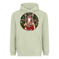 Matcha Brown Cow Christmas Heavyweight Hoodie - RanaPortraitStore