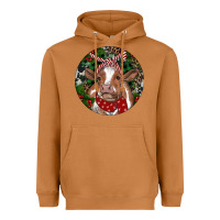 Meerkat Brown Cow Christmas Heavyweight Hoodie - RanaPortraitStore