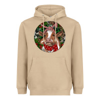 Mushroom Brown Cow Christmas Heavyweight Hoodie - RanaPortraitStore
