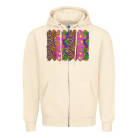 Sandshell mardi gras brushstrokes Zipper Hoodie - RanaPortraitStore