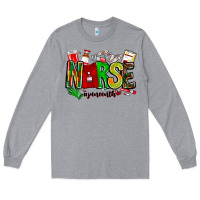 Heather Grey Nurse Juneenth Long Sleeve Tee - CowhideDigitalArt