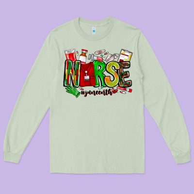 Nurse Juneenth Long Sleeve Tee Designed By Cowhidedigitalart