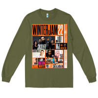 Army Green Winter Jam Long Sleeve Tee - linhVisuals