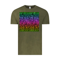 Vintage Olive tiger glitter seamless pattern Vintage Tee - BundleAndBundleShop