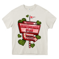 Cream heartbreaker club olivia Heavy Core Tee - OliviaCreatesArt