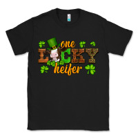 Black st patricks one lucky heifer baby cow Classic Tee - Artiststas