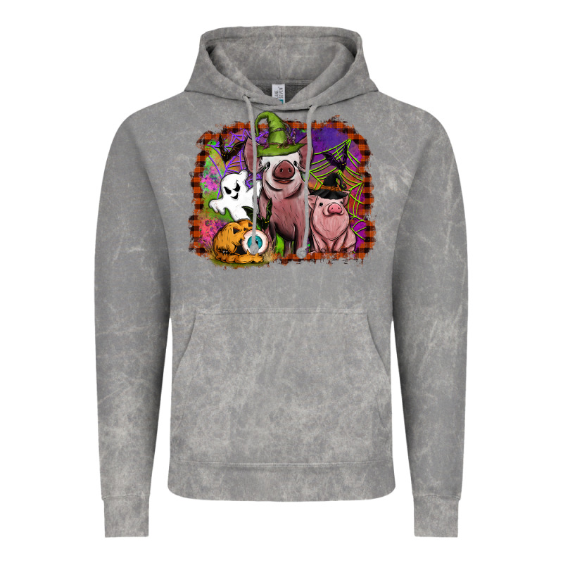 Halloween Pigs Vintage Hoodie by SublimationCraftShop | Teevron