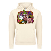 Vintage Artic halloween pigs Vintage Hoodie - SublimationCraftShop