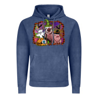 Vintage Denim halloween pigs Vintage Hoodie - SublimationCraftShop