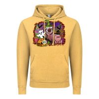 Vintage Mustard halloween pigs Vintage Hoodie - SublimationCraftShop