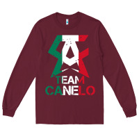 Burgundy team canelo Long Sleeve Tee - linhVisuals