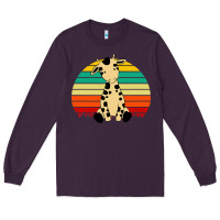 Plum africa animals african safari retro Long Sleeve Tee - linhVisuals