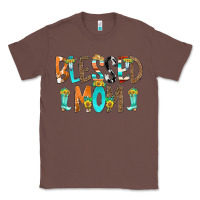 Chestnut Blessed Mom Classic Tee - CowCowDesign