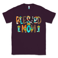 Plum Blessed Mom Classic Tee - CowCowDesign