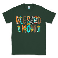 Sports Green Blessed Mom Classic Tee - CowCowDesign